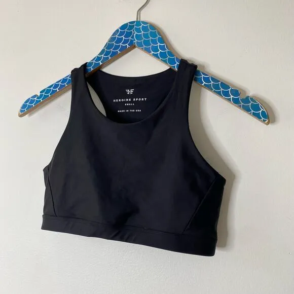 HEROINE SPORT Black Body High Impact Sports Bra