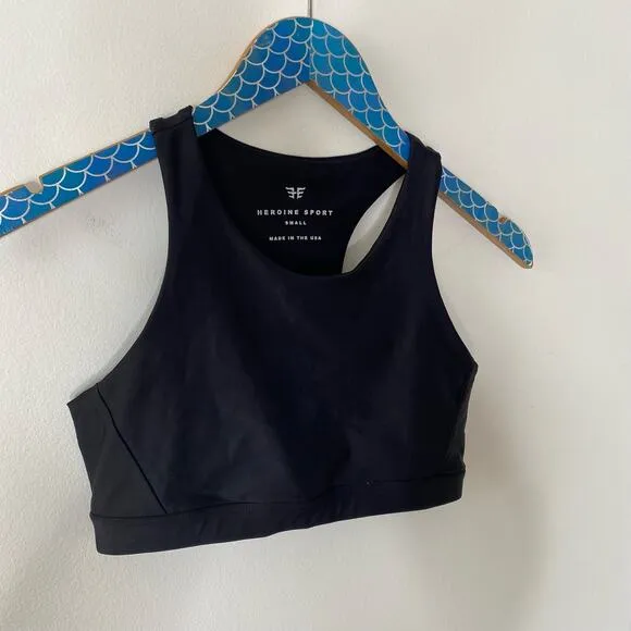 HEROINE SPORT Black Body High Impact Sports Bra