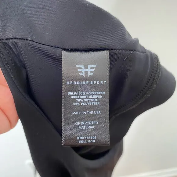 HEROINE SPORT Black Body High Impact Sports Bra
