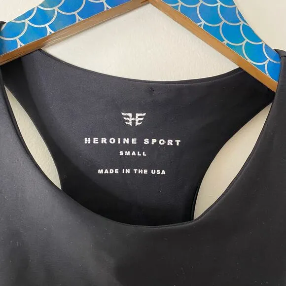 HEROINE SPORT Black Body High Impact Sports Bra
