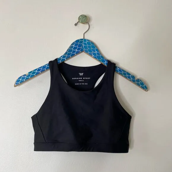 HEROINE SPORT Black Body High Impact Sports Bra