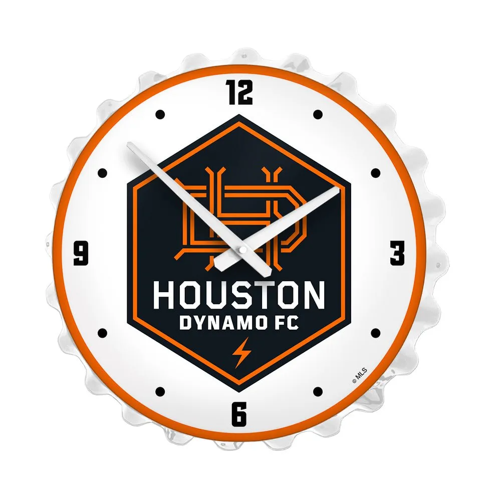 Houston Dynamo: Bottle Cap Lighted Wall Clock
