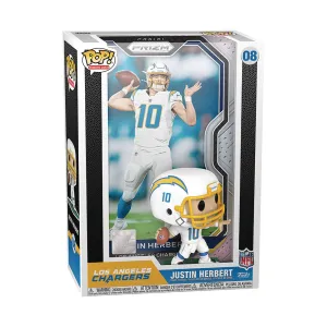 Justin Herbert Los Angeles Chargers Funko Pop! Panini Card Figure Display
