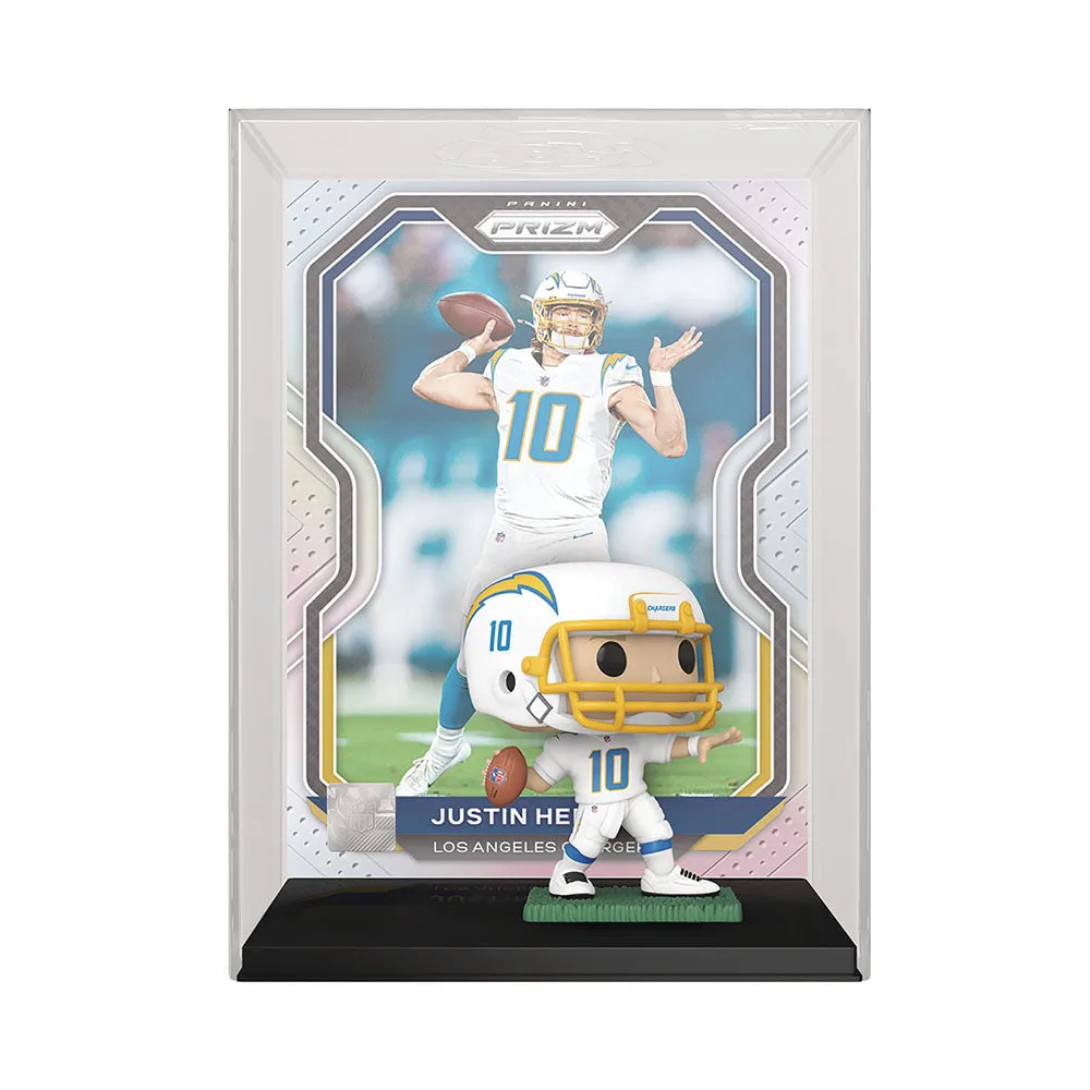 Justin Herbert Los Angeles Chargers Funko Pop! Panini Card Figure Display