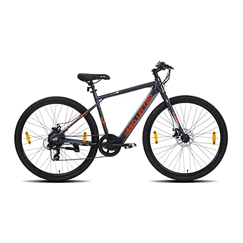 Lectro Unisex-Adult Hero C6E 700C 7S Electric Cycle with 6061 Alloy Frame (Black)