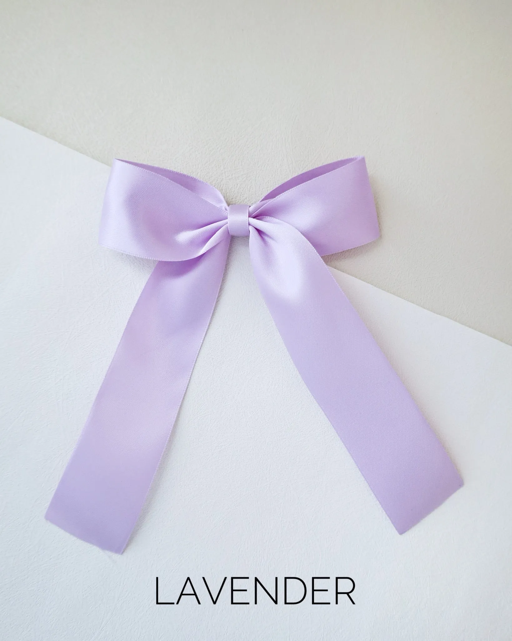 Long Tail Satin Hair Bows for Girls