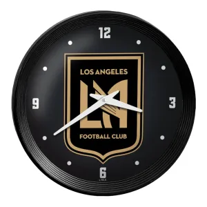 Los Angeles Football Club: Ribbed Frame Wall Clock