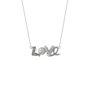 Love Soccer Necklace