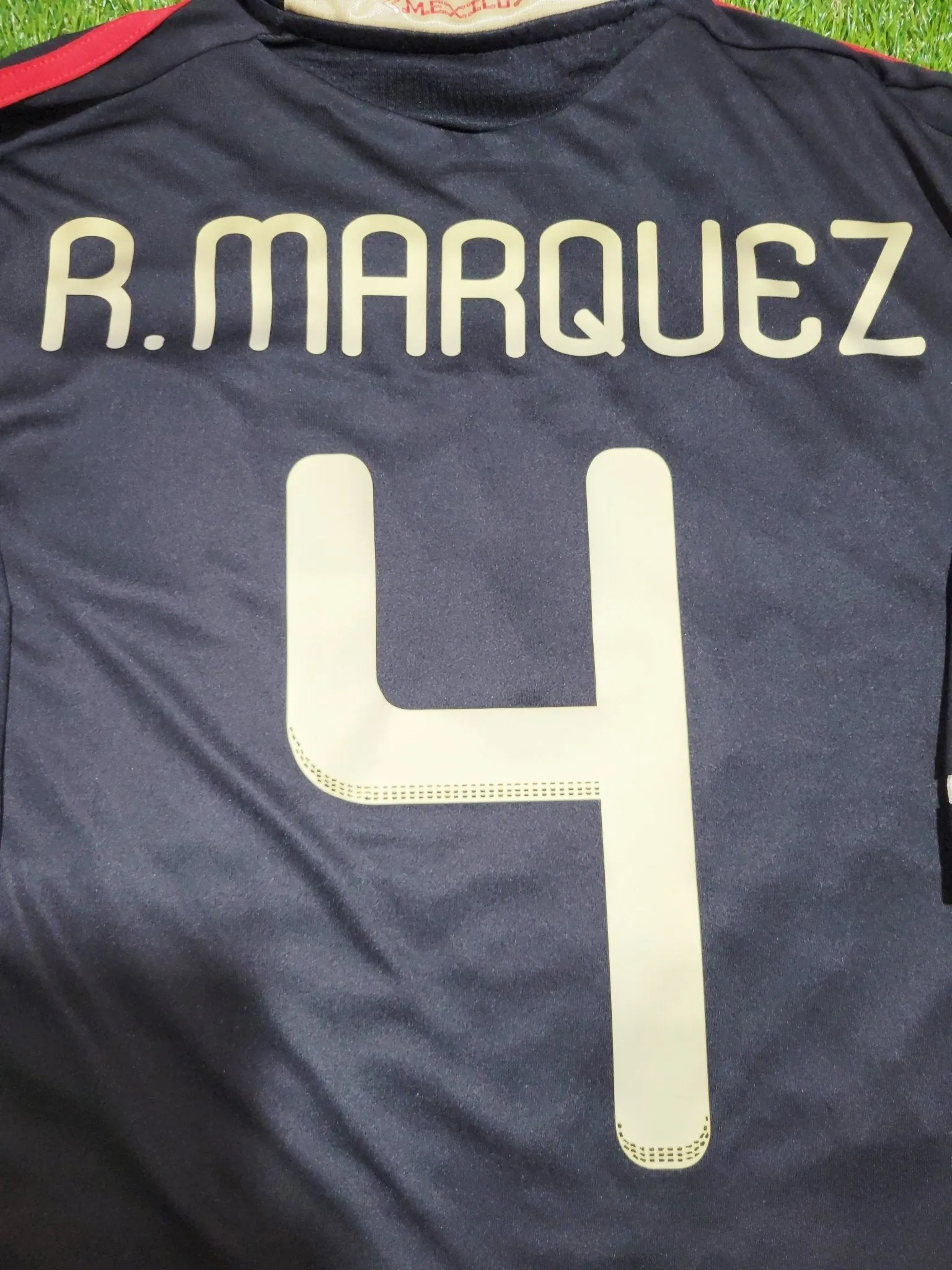 Marquez Mexico 2011 GOLD CUP FINAL Soccer Away Jersey Shirt L SKU# V31526
