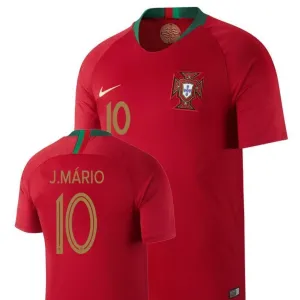 Men #10 J.Mario Jersey Home Portugal National 2018 FIFA World Cup