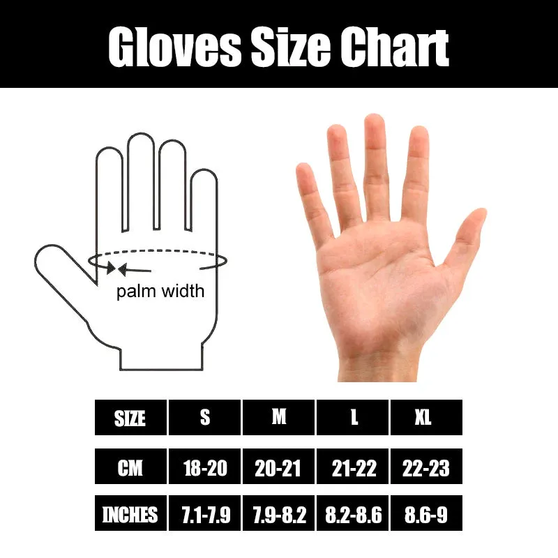 Men's Full Finger Cycling Gloves - Antiskid Screen Touch Racing Gloves for Bike Riding and Outdoor Sports