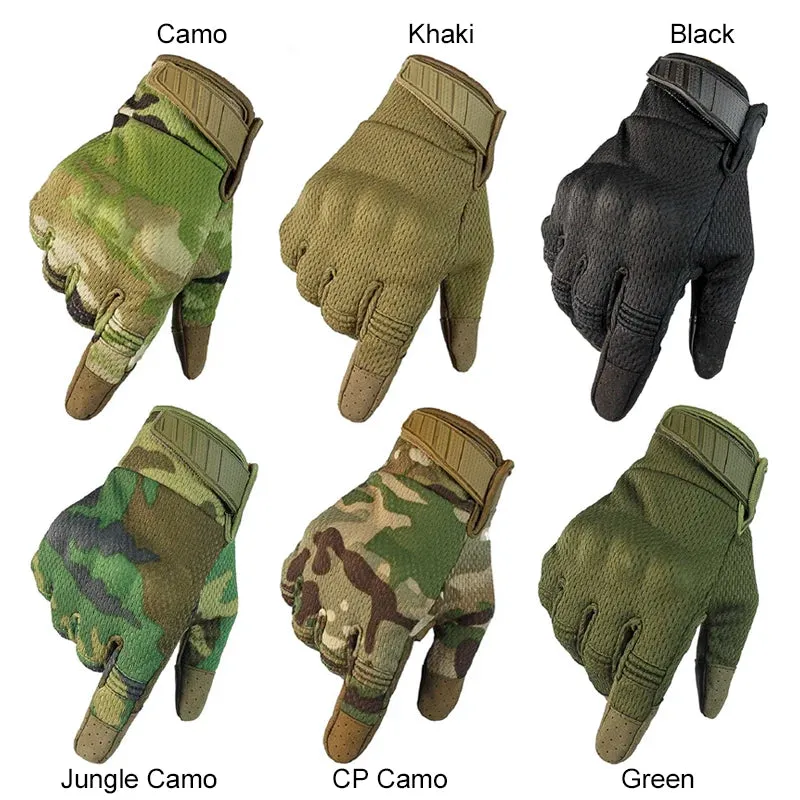 Men's Full Finger Cycling Gloves - Antiskid Screen Touch Racing Gloves for Bike Riding and Outdoor Sports