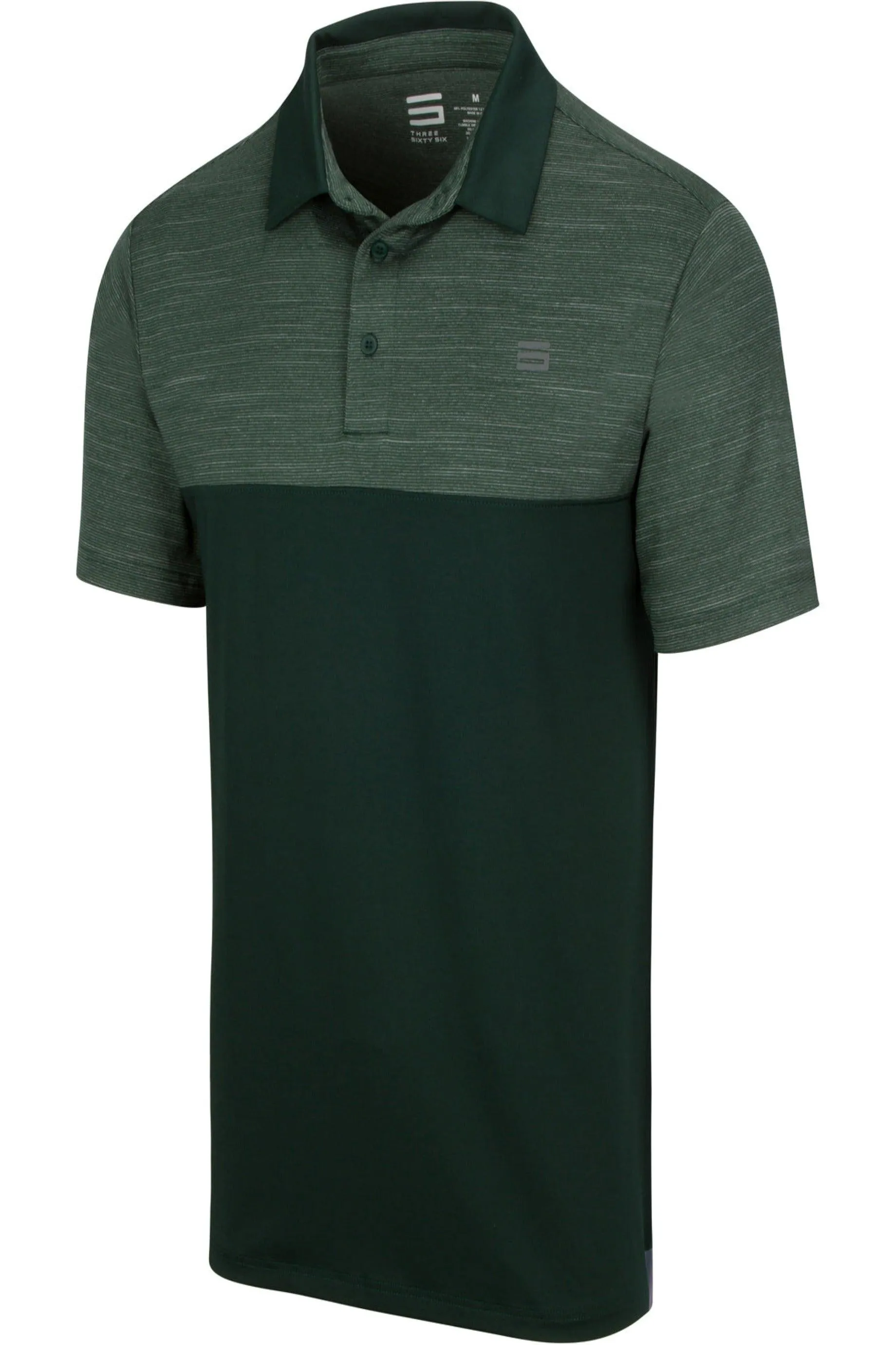 Men's Heathered Two-Tone Golf Polo