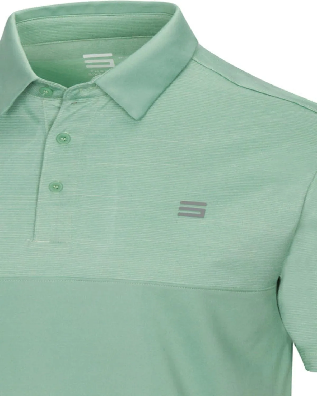 Men's Heathered Two-Tone Golf Polo