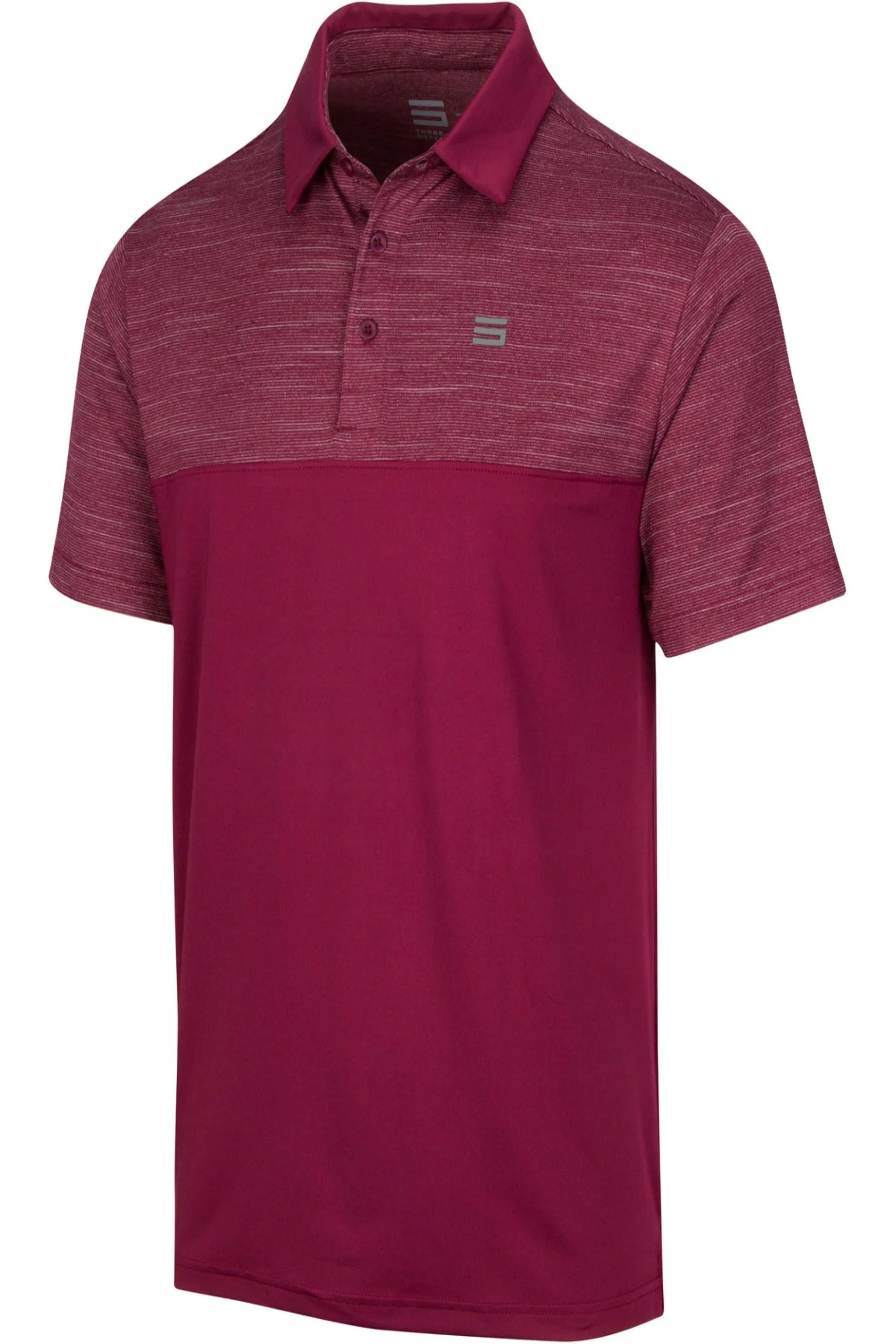 Men's Heathered Two-Tone Golf Polo
