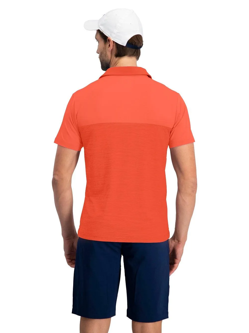 Men's Heathered Two-Tone Golf Polo