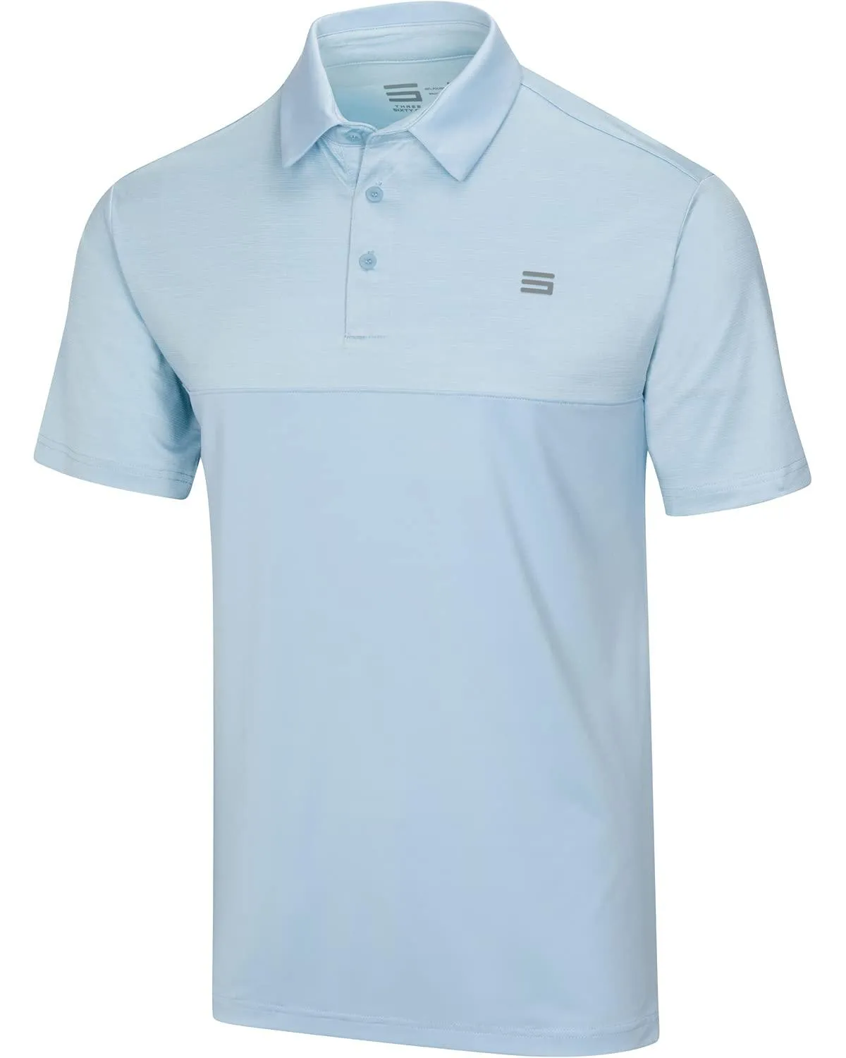 Men's Heathered Two-Tone Golf Polo
