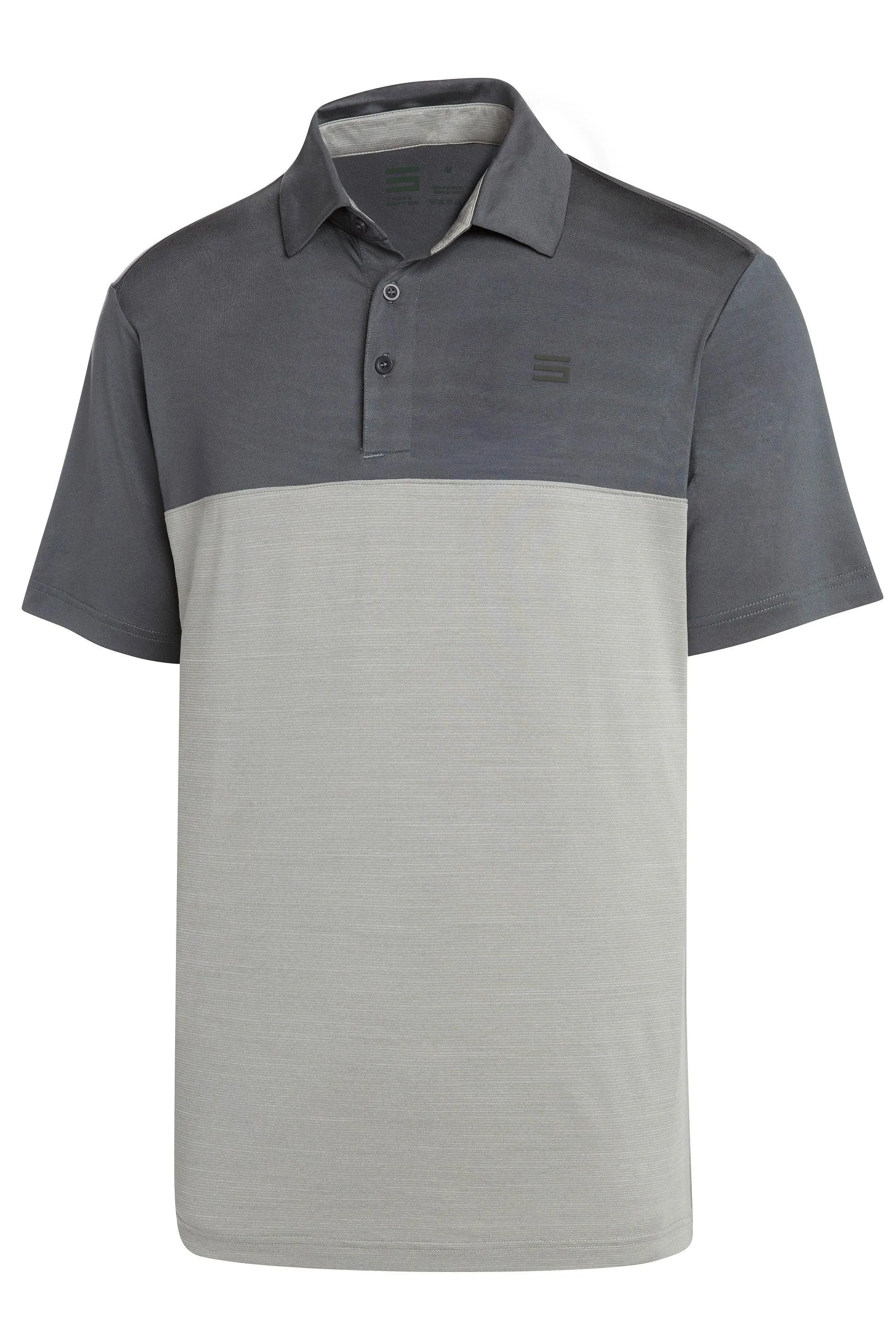 Men's Heathered Two-Tone Golf Polo
