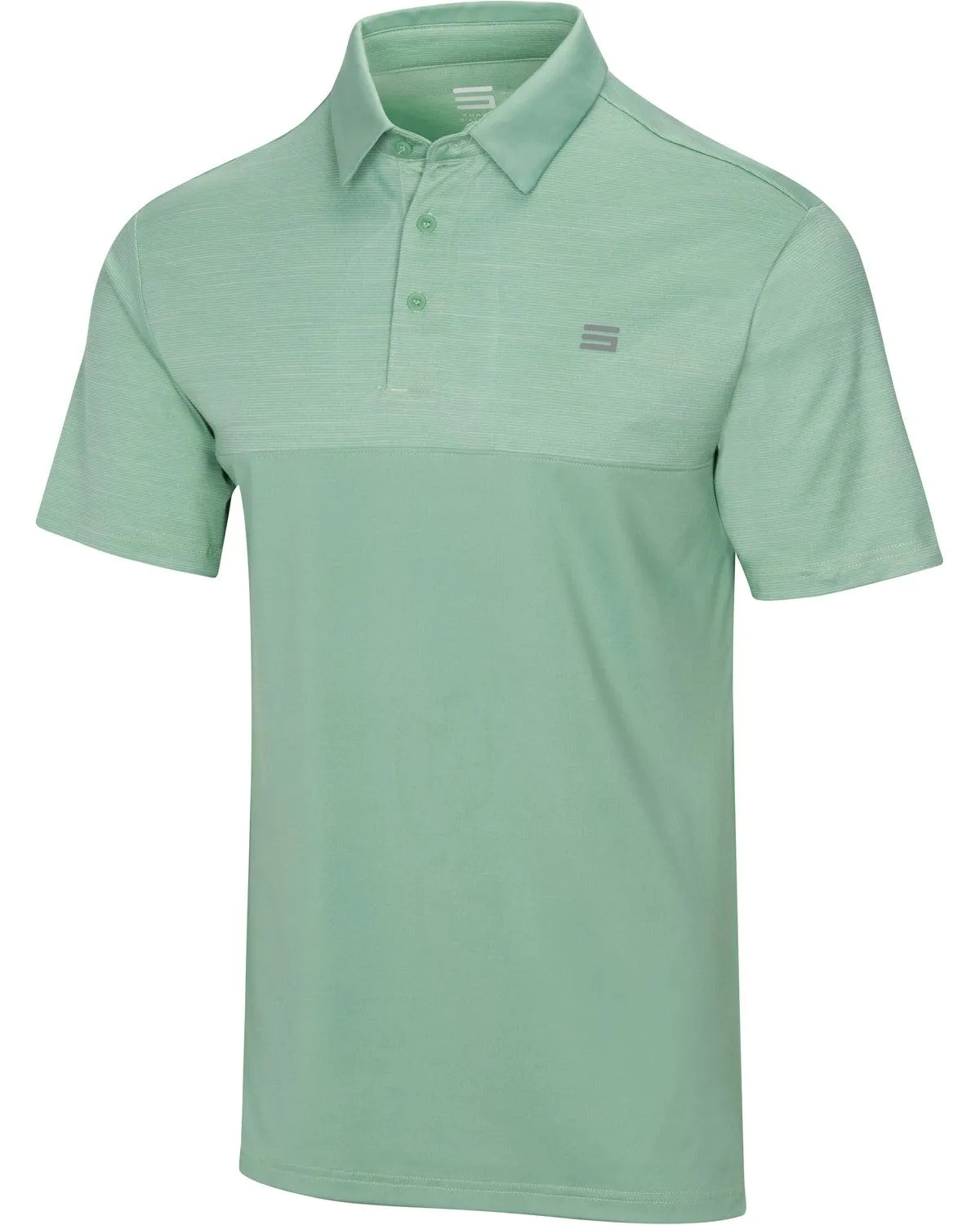 Men's Heathered Two-Tone Golf Polo