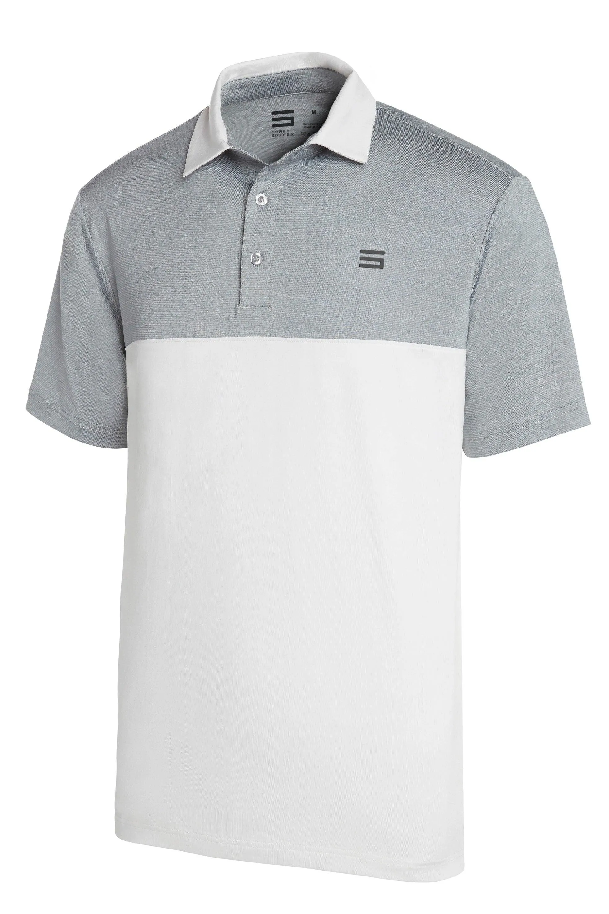 Men's Heathered Two-Tone Golf Polo