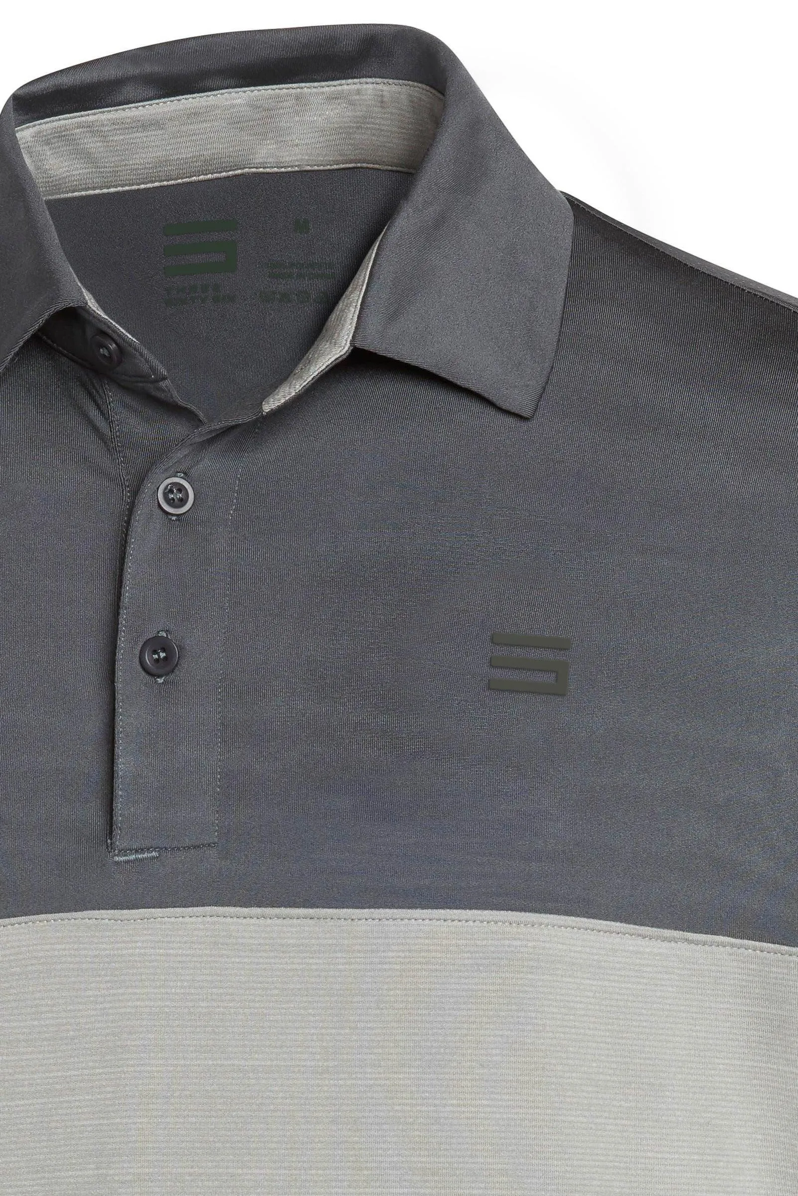 Men's Heathered Two-Tone Golf Polo