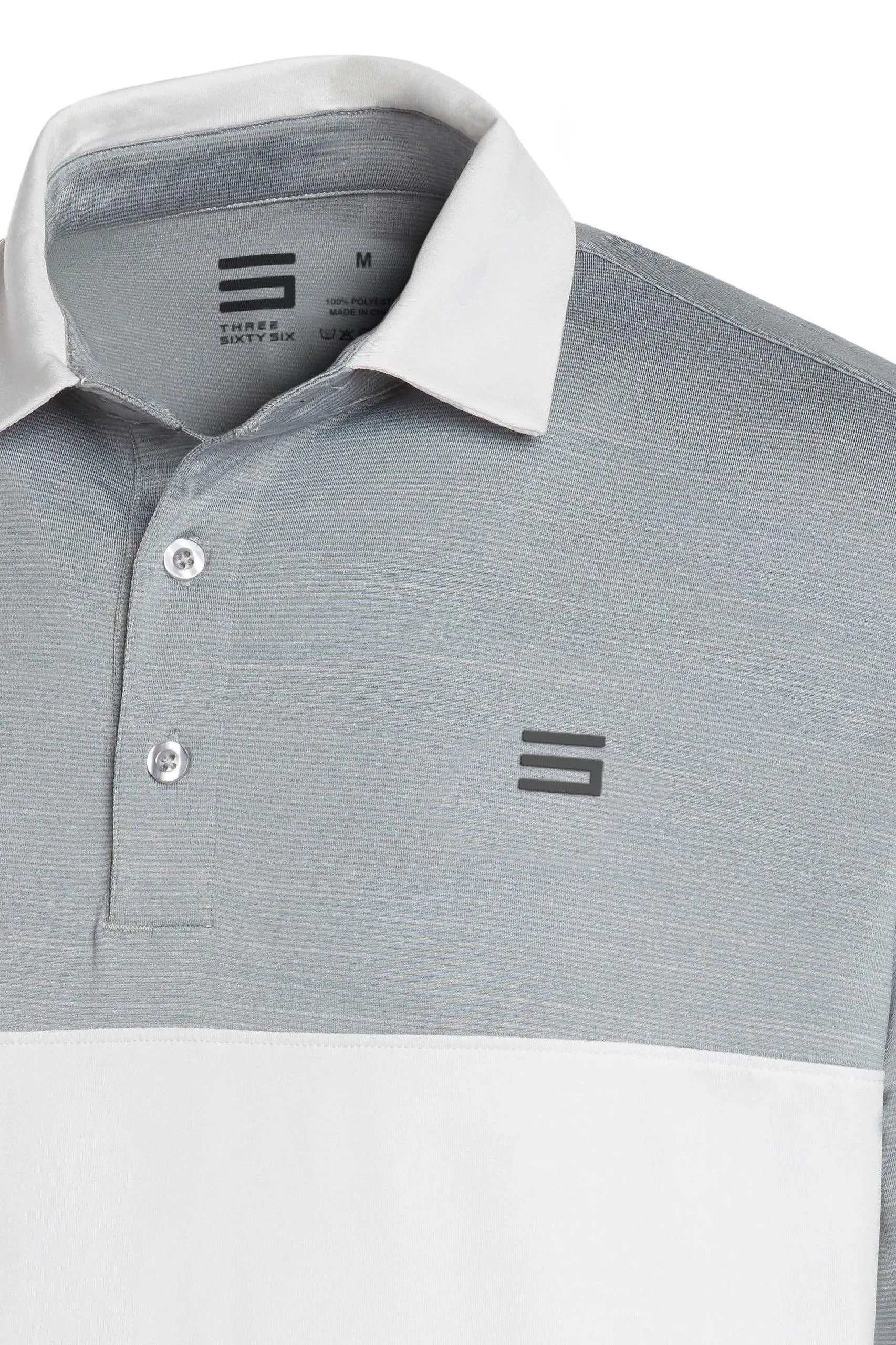 Men's Heathered Two-Tone Golf Polo