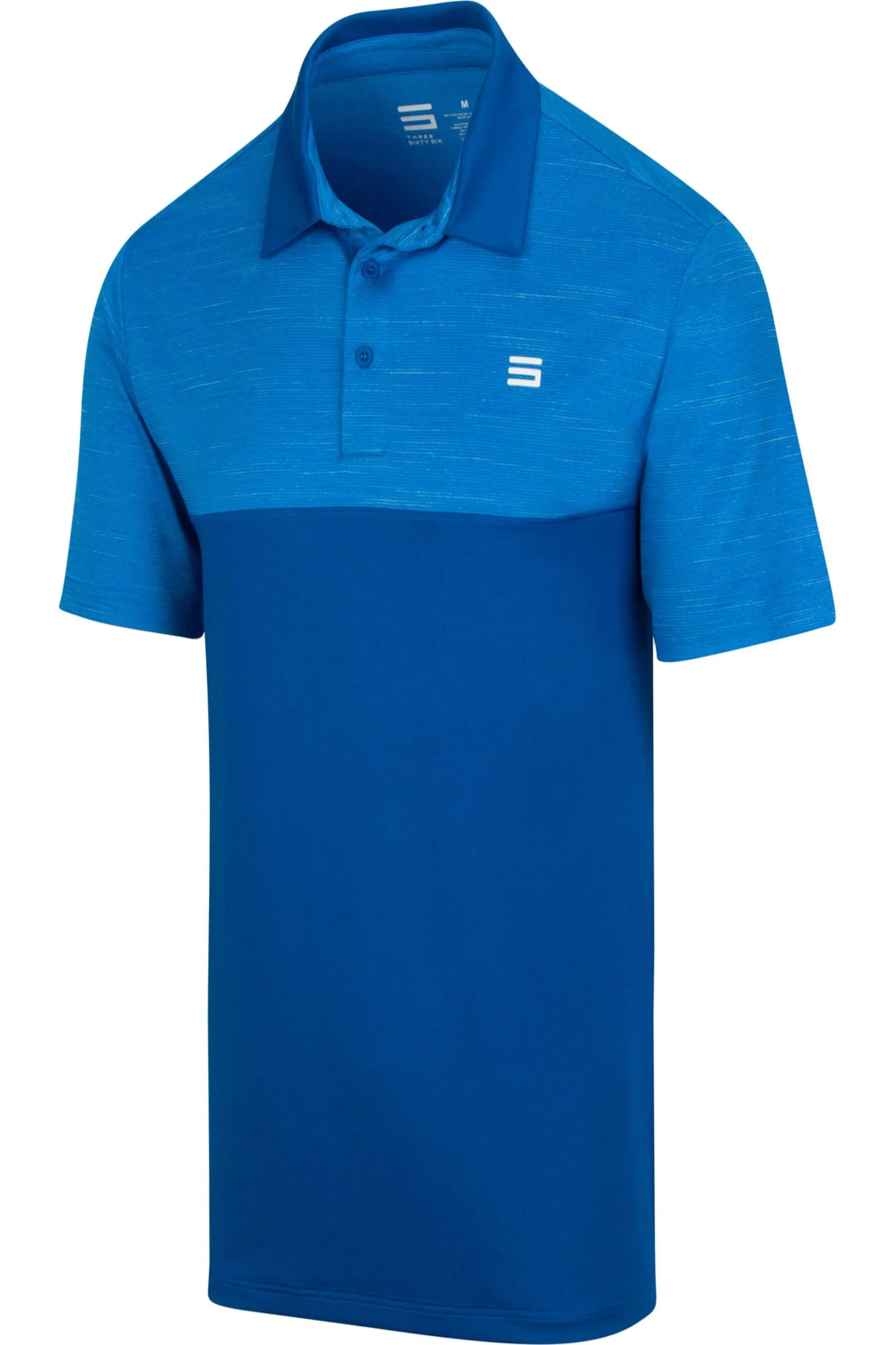 Men's Heathered Two-Tone Golf Polo