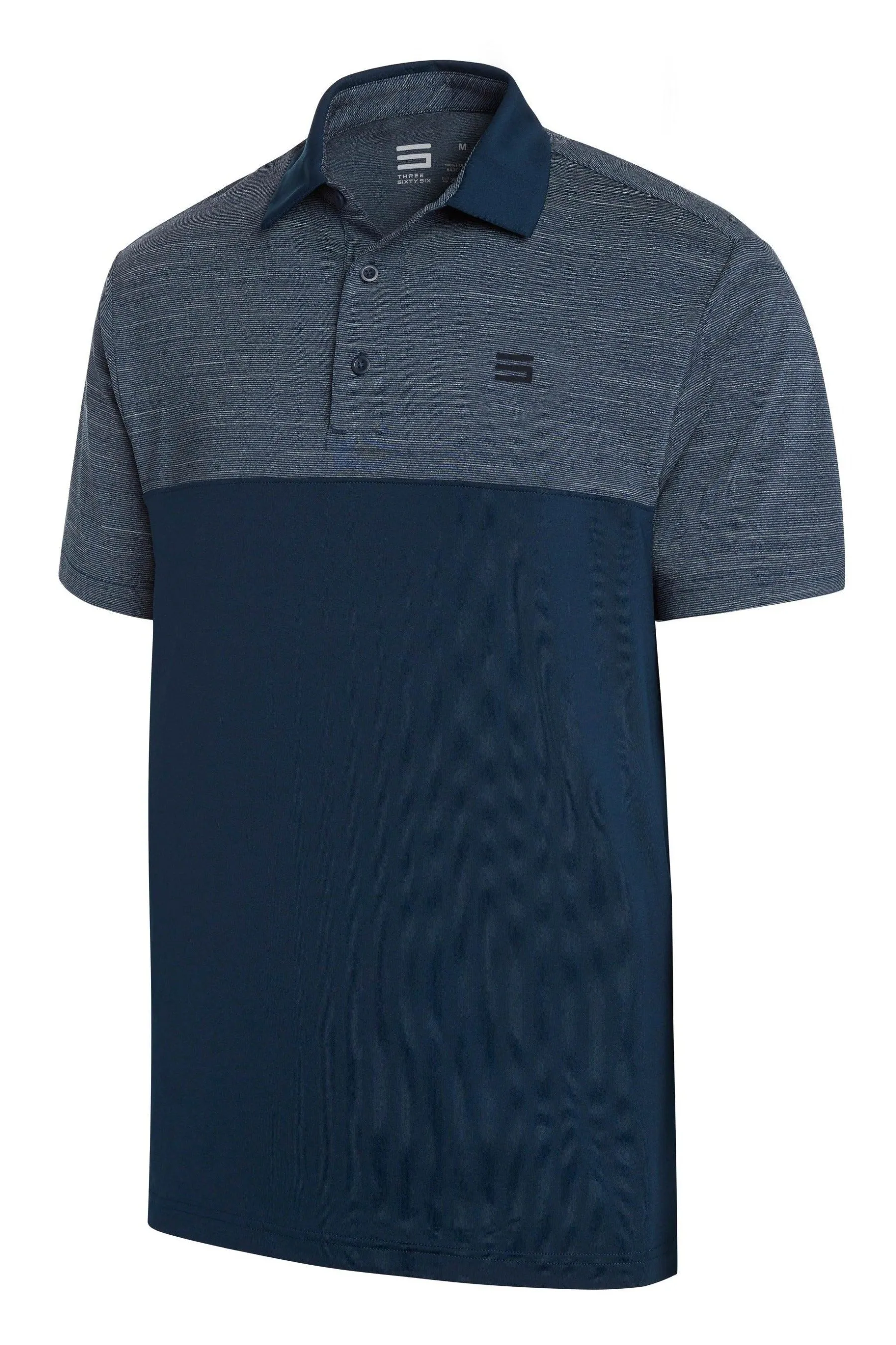 Men's Heathered Two-Tone Golf Polo