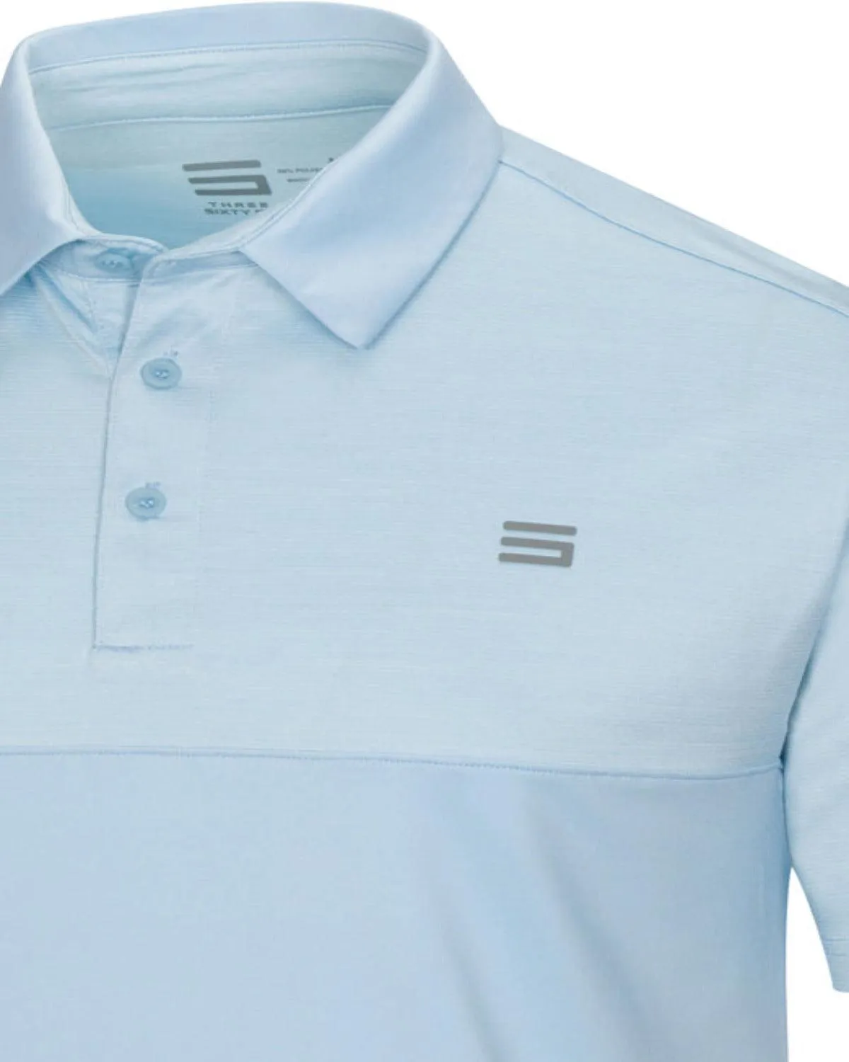 Men's Heathered Two-Tone Golf Polo