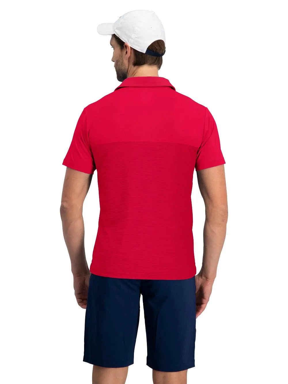 Men's Heathered Two-Tone Golf Polo