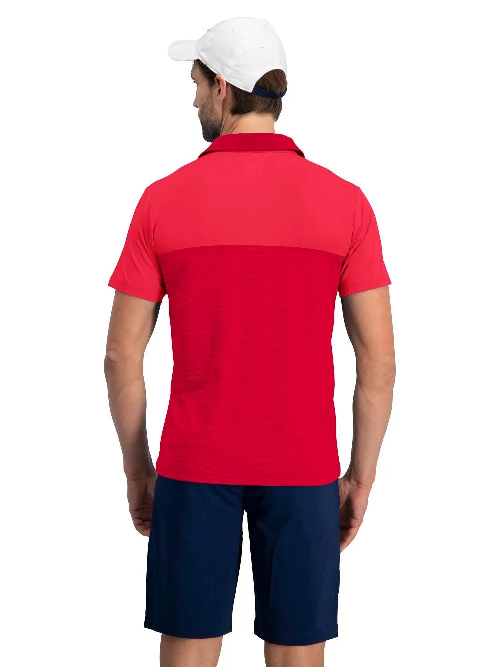 Men's Heathered Two-Tone Golf Polo