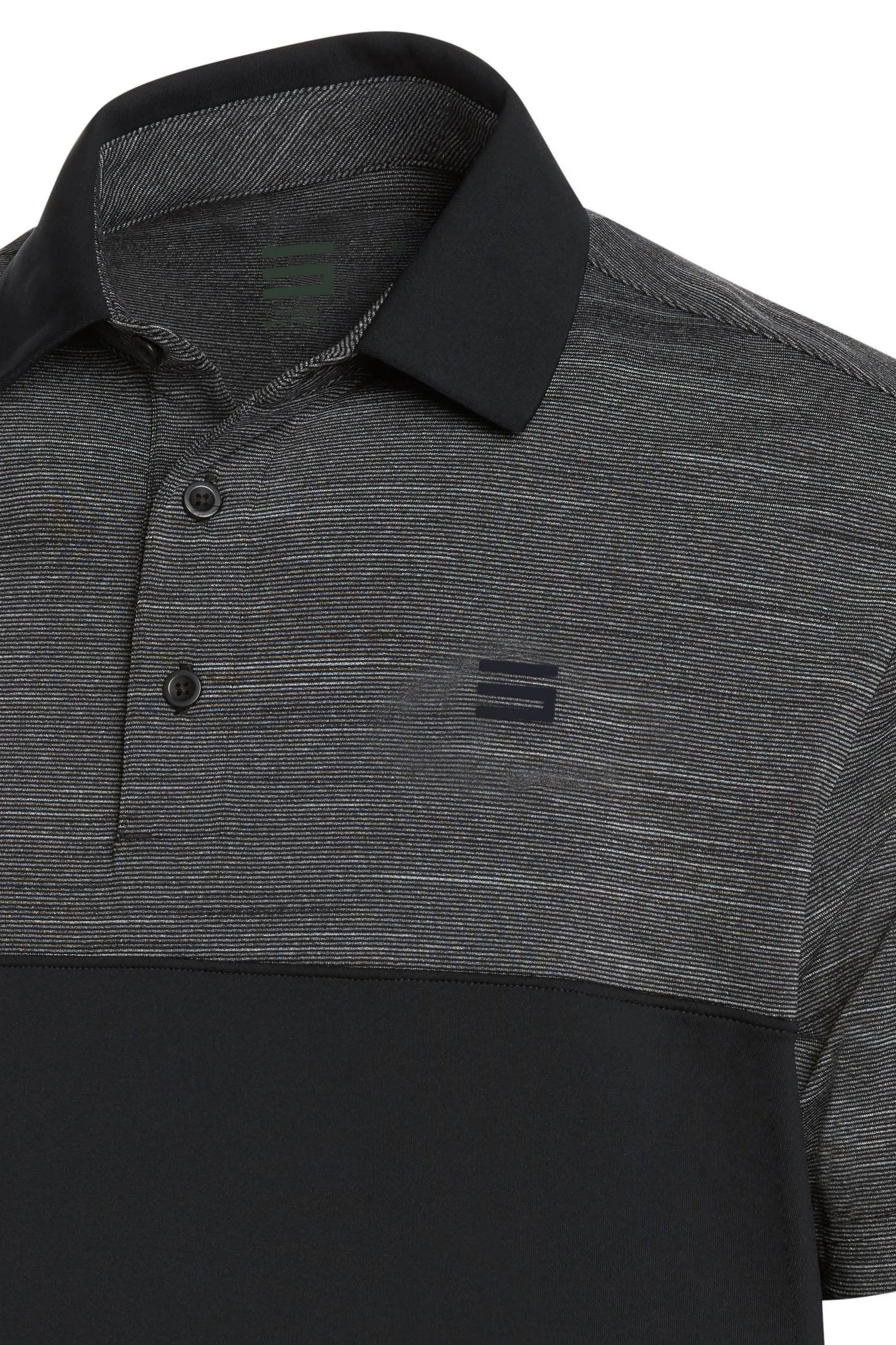 Men's Heathered Two-Tone Golf Polo