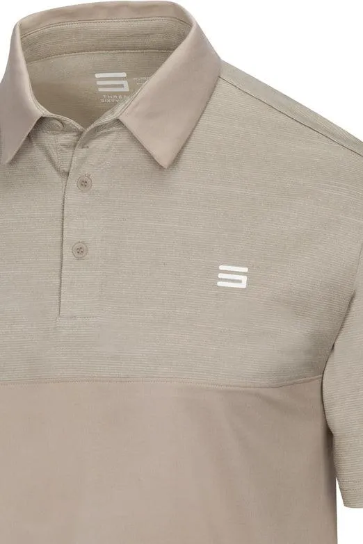 Men's Heathered Two-Tone Golf Polo