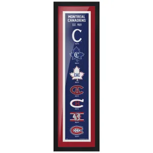 Montreal Canadiens 6" x 22" Tradition Framed Sign