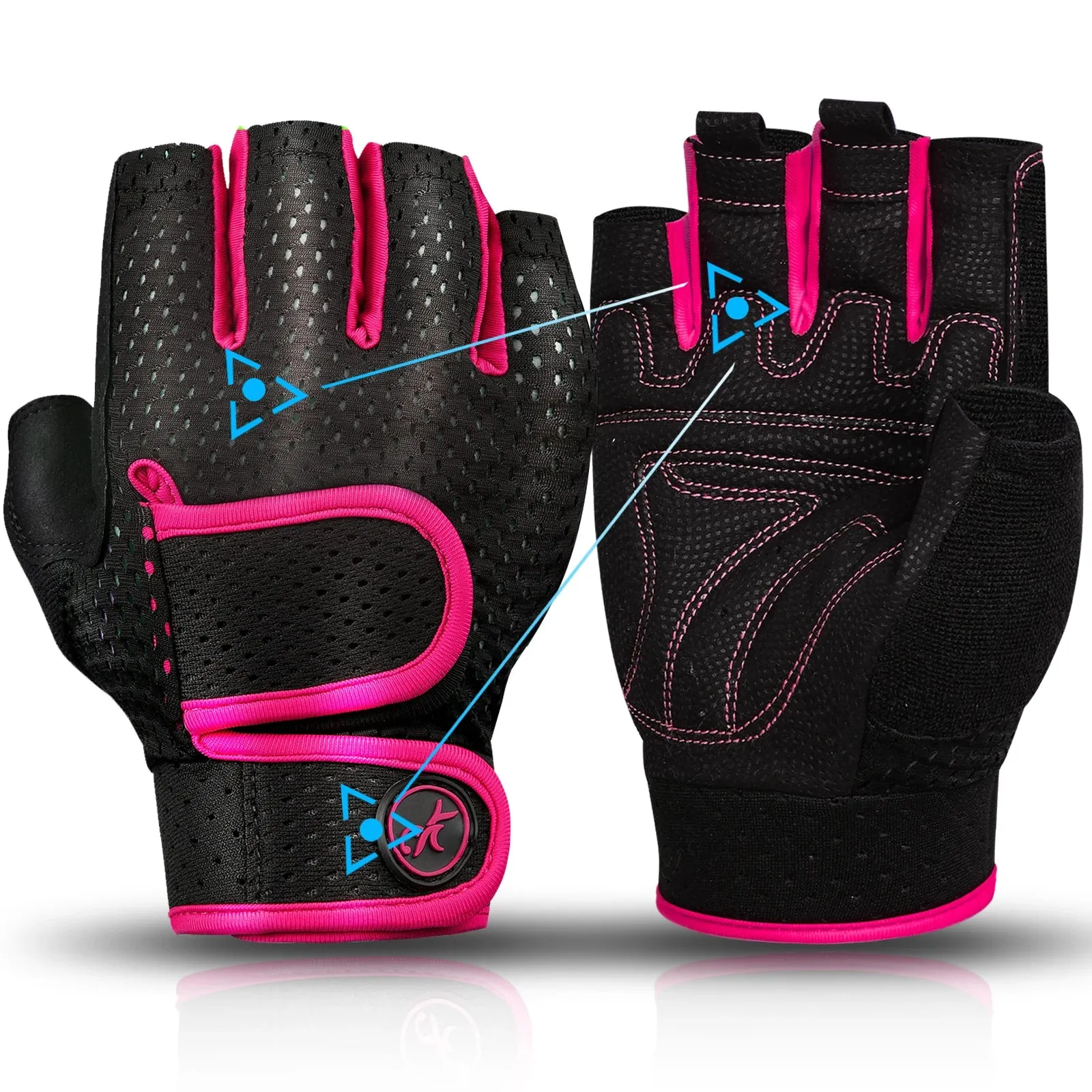 MOREOK Gym Gloves - Non-slip Weight Lifting Gloves