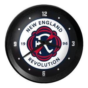 New England Revolution: Ribbed Frame Wall Clock