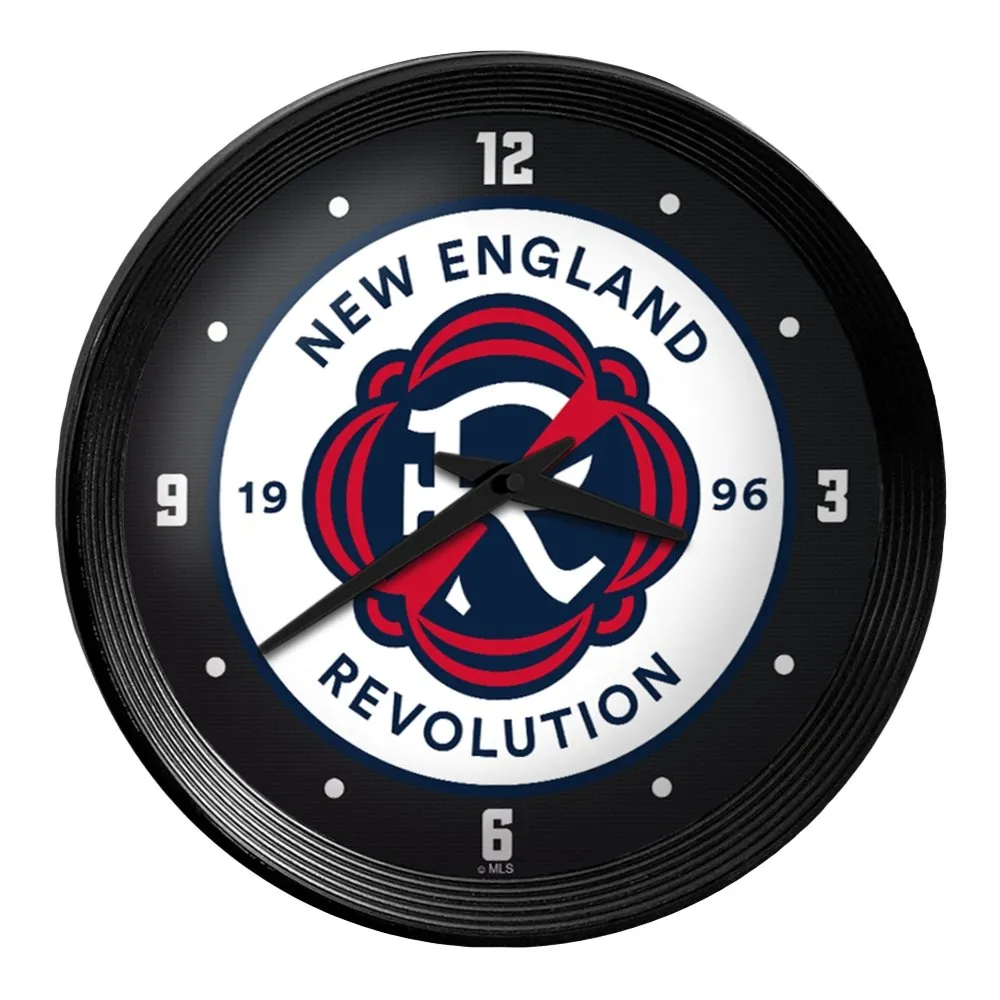 New England Revolution: Ribbed Frame Wall Clock