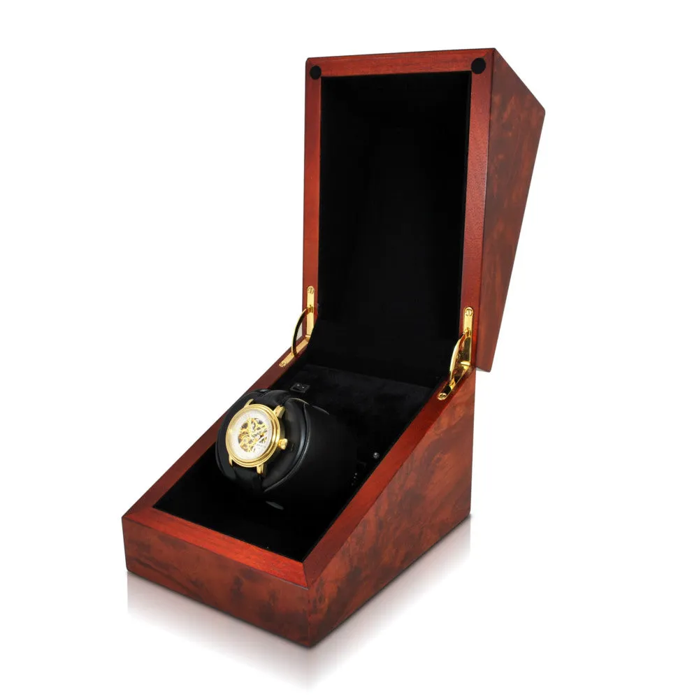 Orbita Sparta Deluxe Single Unit Watch Winder in Burl