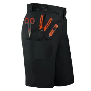 Palmyth Men's Fishing Short Quick Dry 10.5” Sun Protection UV UPF 50  Cargo Shorts Water Resistant for Saltwater Freshwater Black L