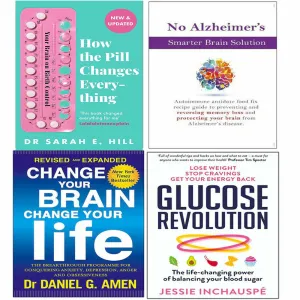 Pill Changes Everything, No Alzheimer, Change Your Brain, Glucose Revolution 4 Book