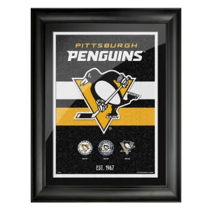 Pittsburgh Penguins 12x16 Team Tradition Framed Artwork