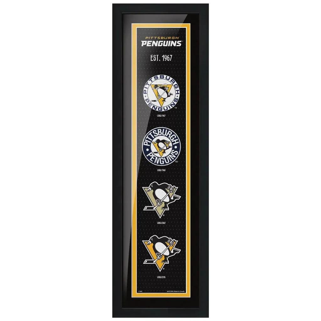 Pittsburgh Penguins 6" x 22" Tradition Framed Sign