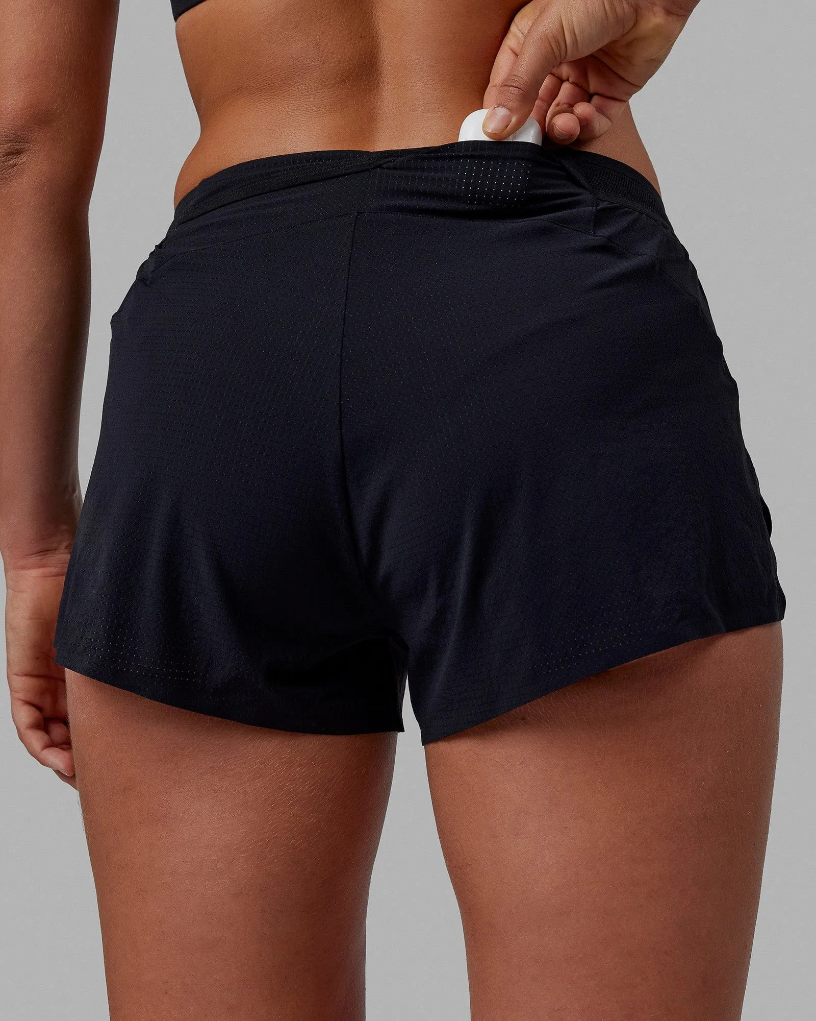 Race Day 3" Running Shorts - Black