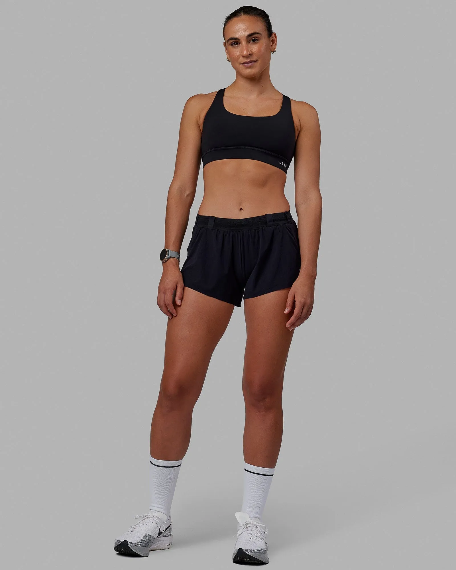 Race Day 3" Running Shorts - Black