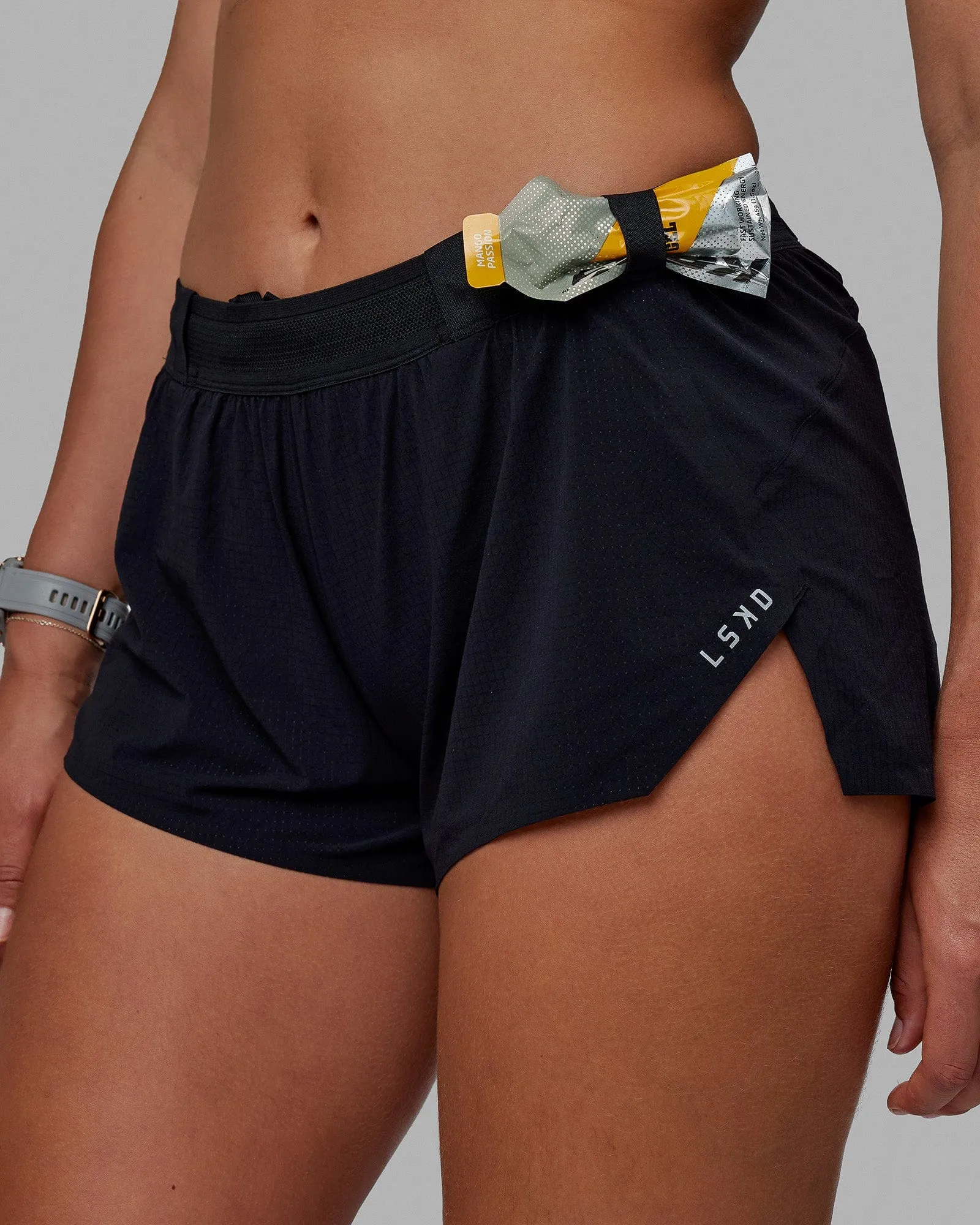 Race Day 3" Running Shorts - Black