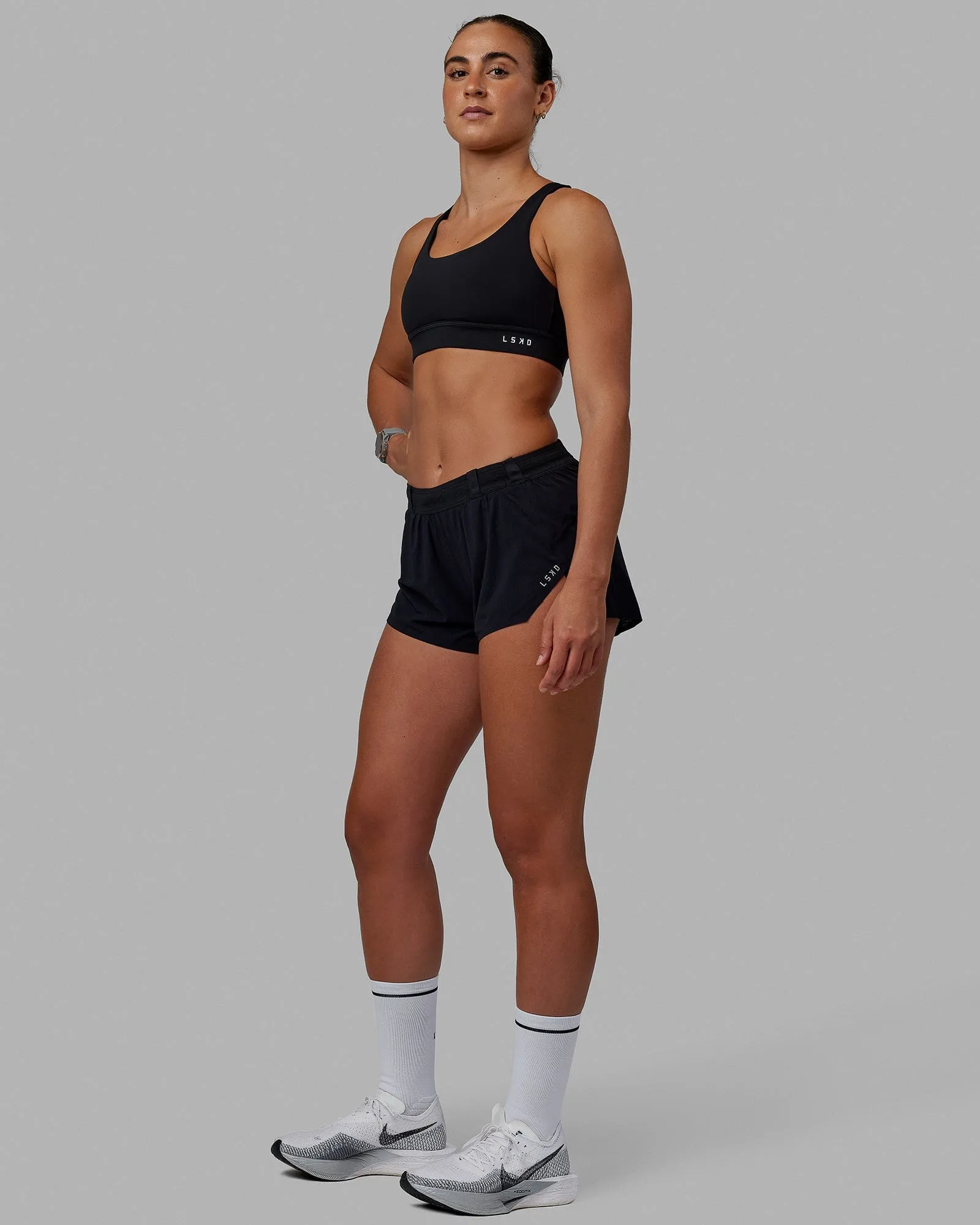 Race Day 3" Running Shorts - Black