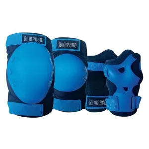Rampage Knee, Elbow and Wrist Pad Set - Blue