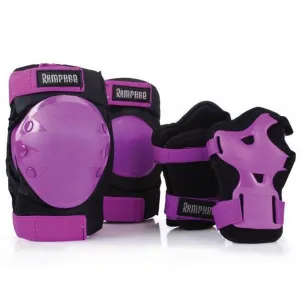 Rampage Knee, Elbow and Wrist Pad Set - Purple