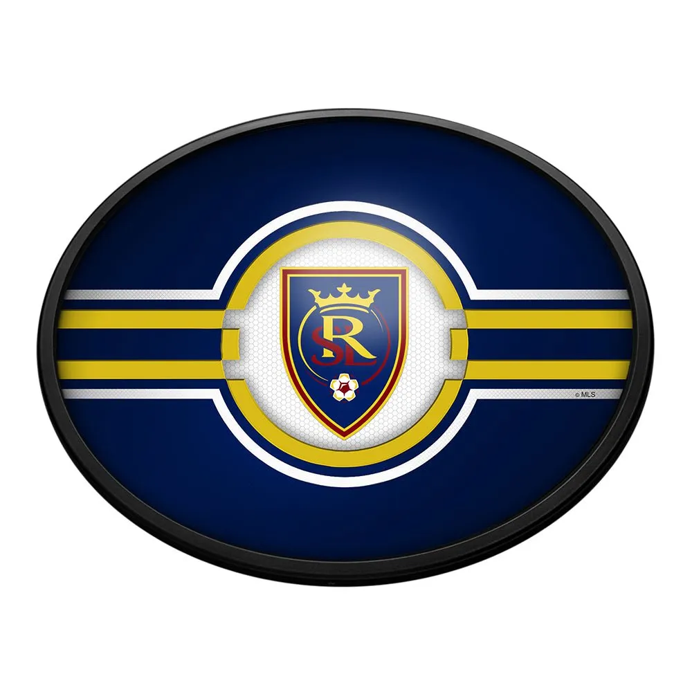 Real Salt Lake: Oval Slimline Lighted Wall Sign