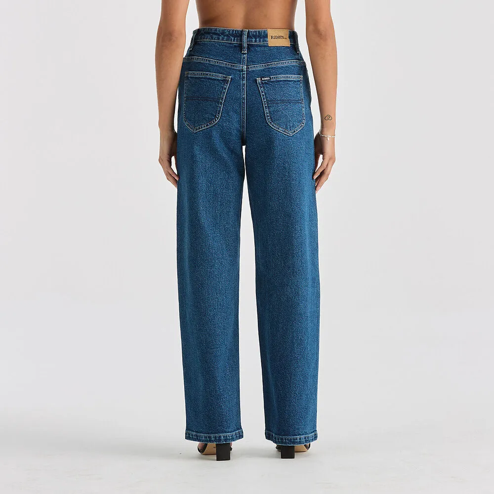 RIDERS HI WIDE JEAN AFTERGLOW